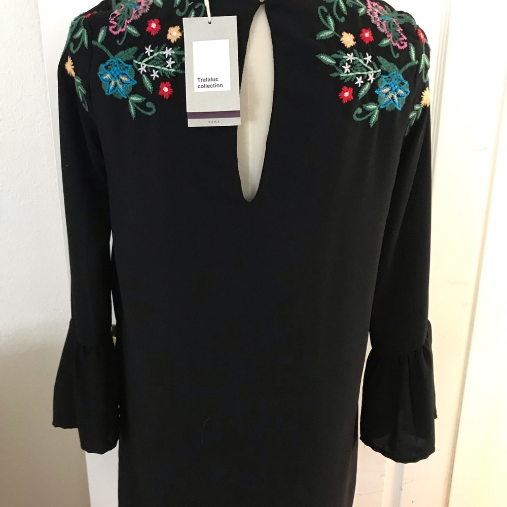 Zara dress with embroidered details.